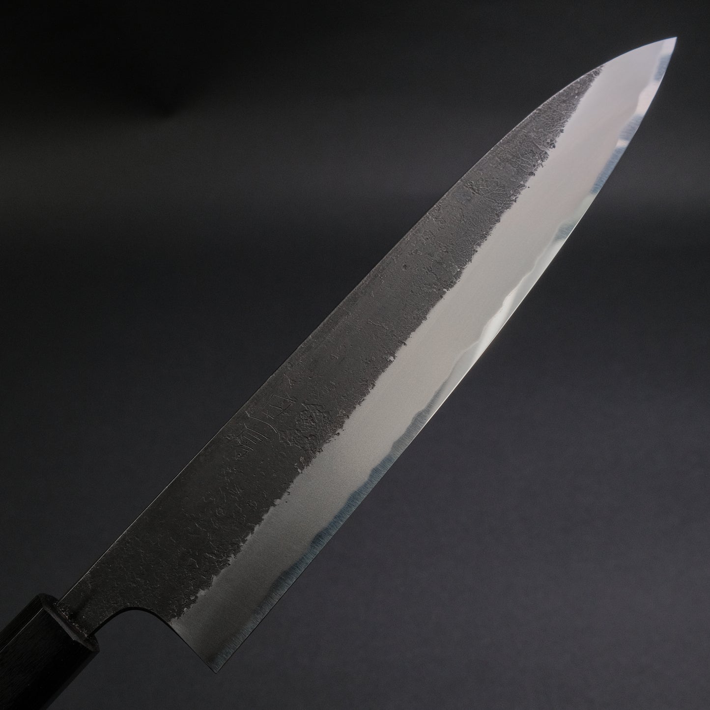 Akifusa Wakui Kurouchi Nashiji Blue #2 Gyuto 240mm Ebony Handle