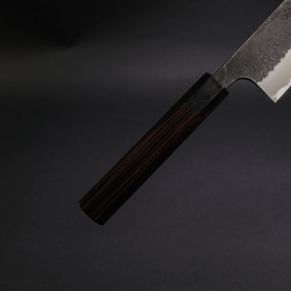 Akifusa Wakui Kurouchi Nashiji Blue #2 Gyuto 240mm Ebony Handle