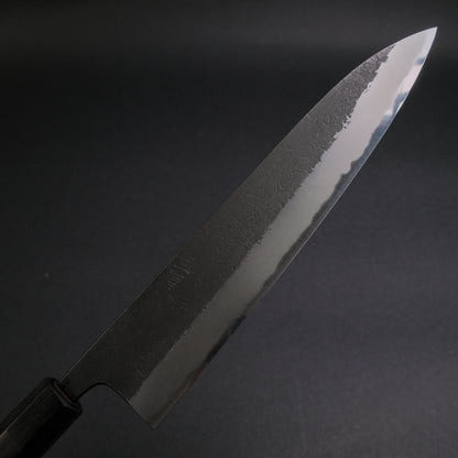 Toshihiro Wakui Kurouchi Nashiji Blue #2 Gyuto 240mm Ebony Handle (Discounted)