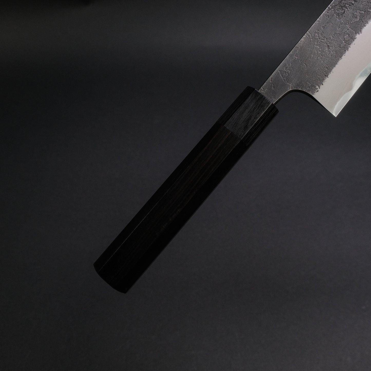 Akifusa Wakui Kurouchi Nashiji Blue #2 Gyuto 240mm Ebony Handle (Discounted)