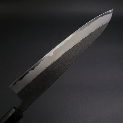 Toshihiro Wakui Kurouchi Nashiji Blue #2 Gyuto 240mm Ebony Handle (Discounted)