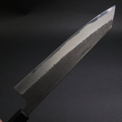 Akifusa Wakui Kurouchi Nashiji Blue #2 Kiritsuke Gyuto 240mm Ebony Handle