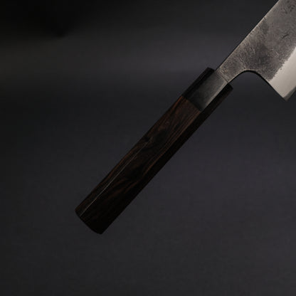 Akifusa Wakui Kurouchi Nashiji Blue #2 Kiritsuke Gyuto 240mm Ebony Handle