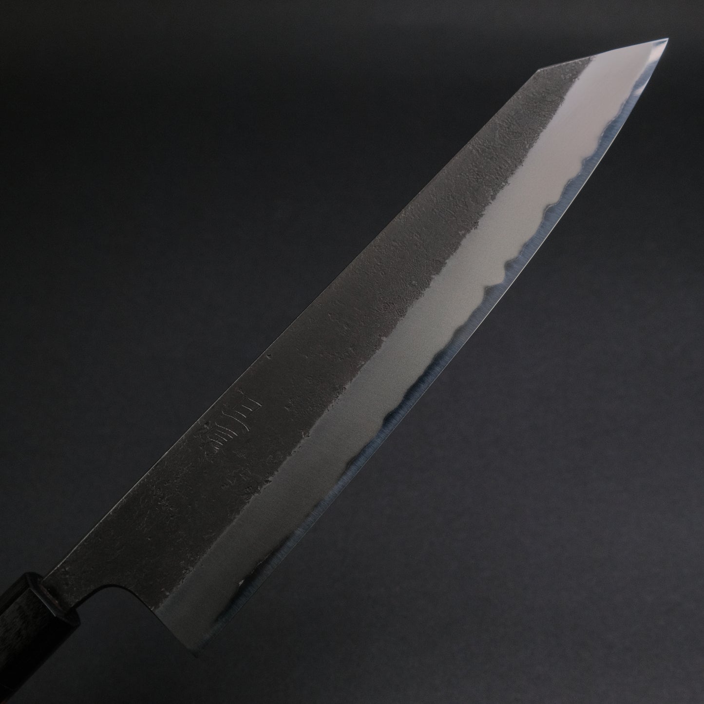 Akifusa Wakui Kurouchi Nashiji Blue #2 Kiritsuke Gyuto 240mm Ebony Handle (Discounted)