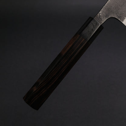 Akifusa Wakui Kurouchi Nashiji Blue #2 Kiritsuke Gyuto 240mm Ebony Handle (Discounted)