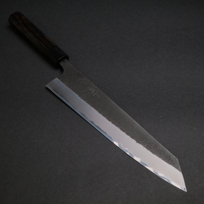 Akifusa Wakui Kurouchi Nashiji Blue #2 Kiritsuke Gyuto 240mm Ebony Handle (Discounted)