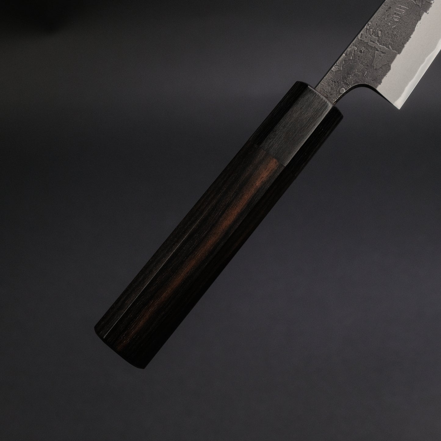 Akifusa Wakui Kurouchi Nashiji Blue #2 Kiritsuke Petty 150mm Ebony Handle