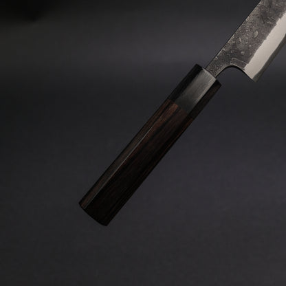 Toshihiro Wakui Kurouchi Nashiji Blue #2 Petty 150mm Ebony Handle